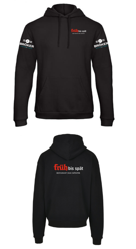 Hoodie Früh bis spät 