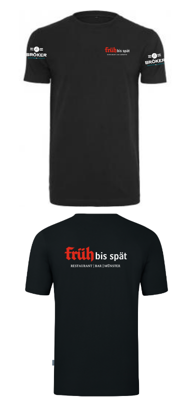 T-Shirt Früh bis spät